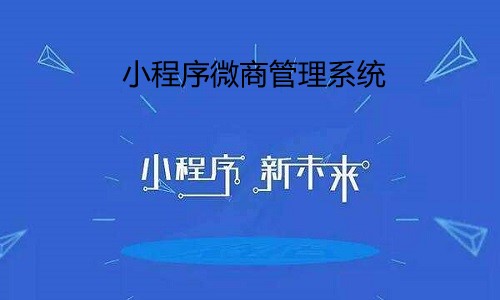 小程序微商管理系统