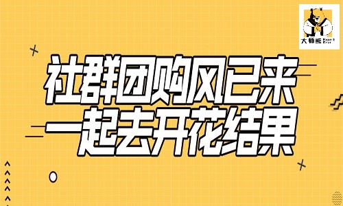 如何玩转社群团购？社群团购系统工具支撑